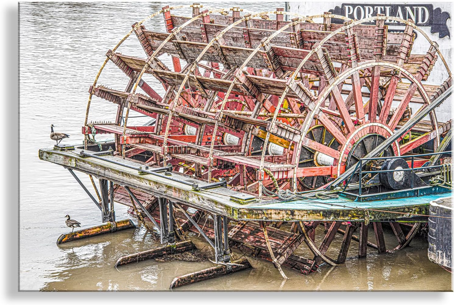 Photographs - Portland Oregon Sternwheeler Riverboat Art Print