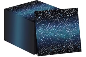 PARTY GREETING 50 Pcs Space Starry Napkins Galaxy Party Napkins Supplies Decorations Lunch Paper Napkins for Outer Space Birthday Baby Shower