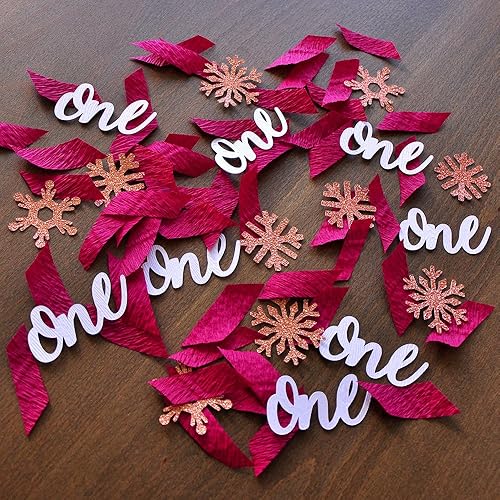 Amazon Com Winter Onederland Party Decorations 2 Packs Burgundy