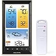 AcuRite Home Weather Station with Vertical Full-Color Display, Wireless Outdoor Thermometer for Indoor/Outdoor Temperature and Humidity (01201M)
