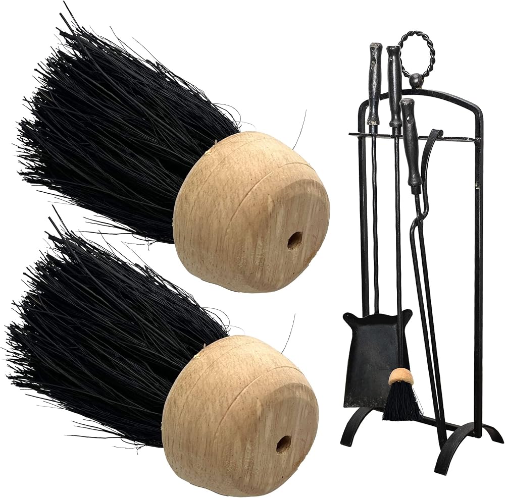 Newman and Cole Fireside Companion Brush Head Replacement Pack of 2