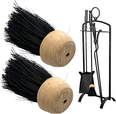Newman and Cole Fireside Companion Brush Head Replacement Pack of 2