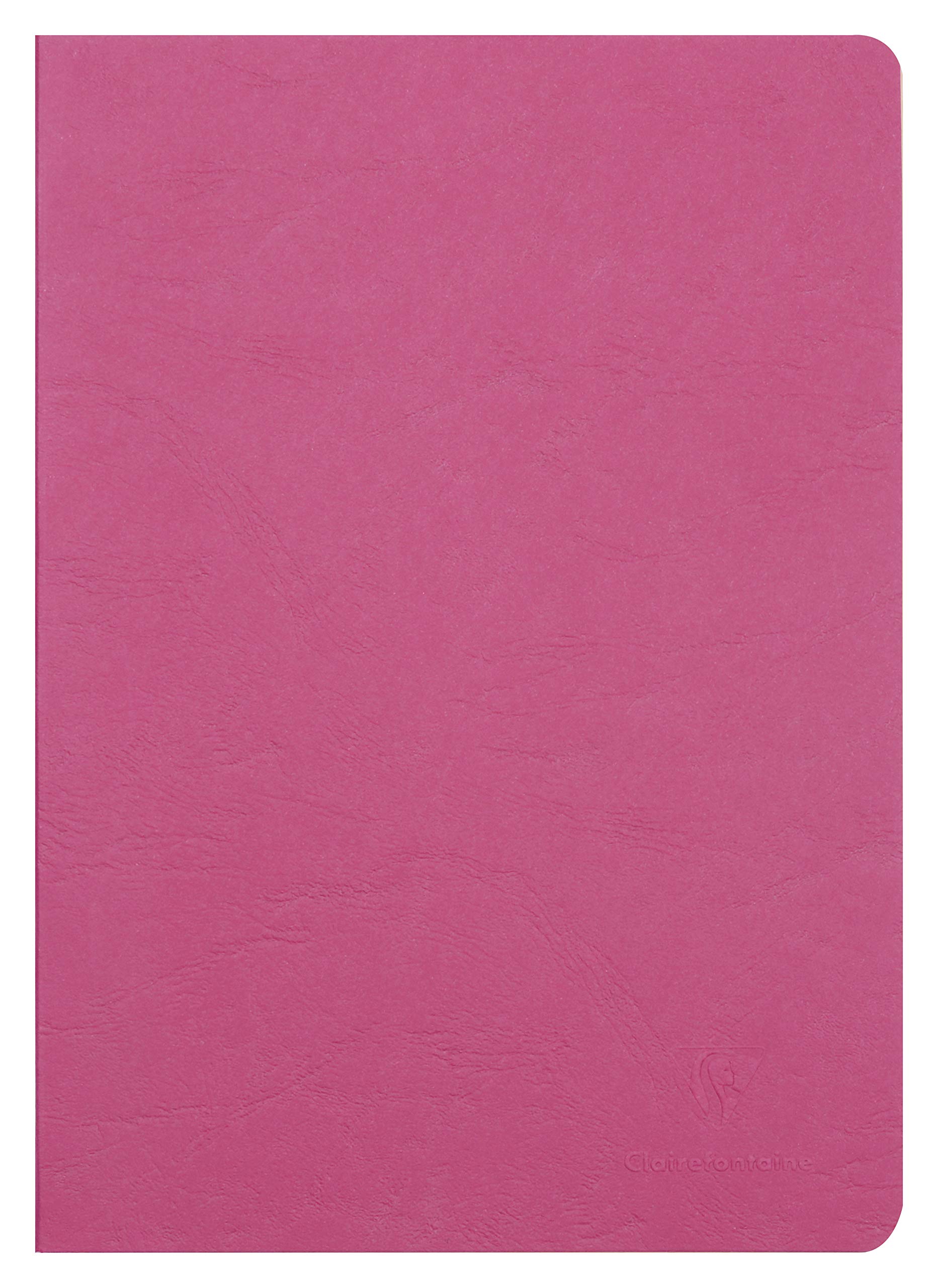 Clairefontaine 733002C Age Bag Collection A Red Stapled Notebook - A4 21x29.7 cm - 96 Plain White Pages - 90 gsm Paper - Leather Grain Glossy Card Cover