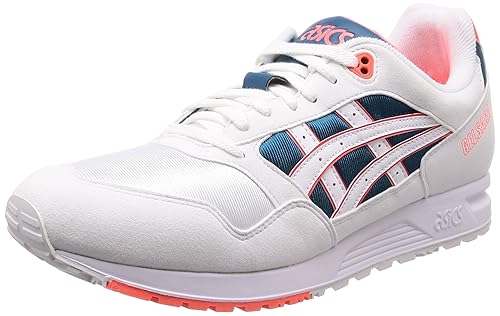 asics gel saga white flash coral