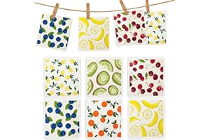 6 Pack Swedish Dish Cloths for Kitchen, Reusable Sponge Cloth, Soft Kitchen Towels, Highly Absorbent Rags for Kitchen, Counte