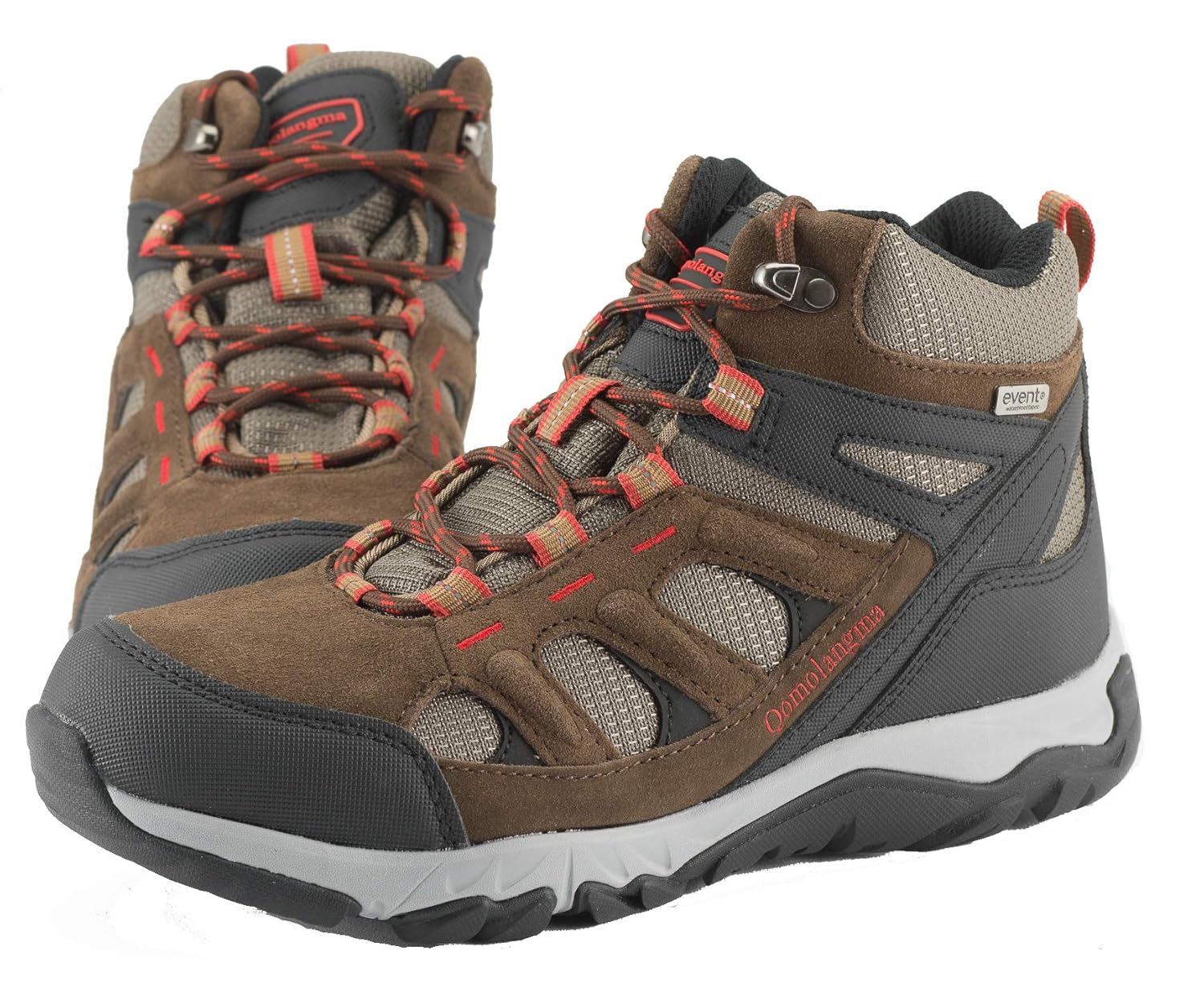 QOMOLANGMA Women’s Waterproof Hiking Shoes Lightweight Non-Slip Breathable Running Camping Outdoor Trekking Sneakers