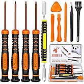 JOREST Repair Kit for PS4 PS3 PS5 Xbox one/360, PH0 and T6 T8 T10 Torx Security Screwdriver, Crowbars, Tweezers, Brush, Clean