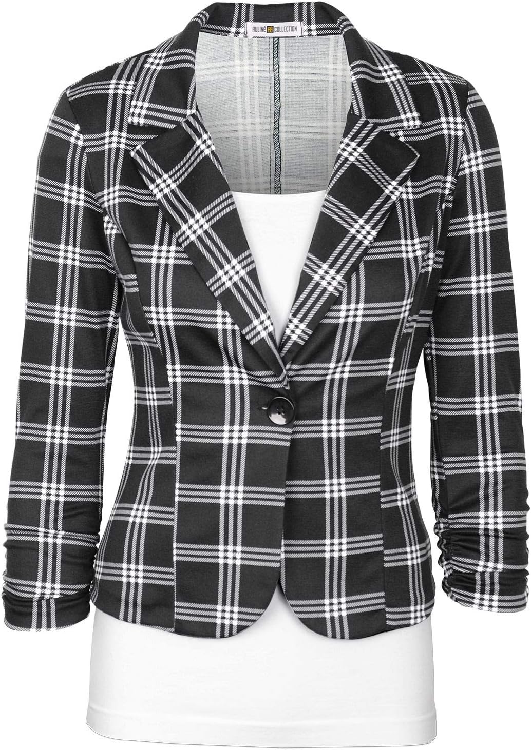 Women's Casual Work Solid Color Knit Blazer