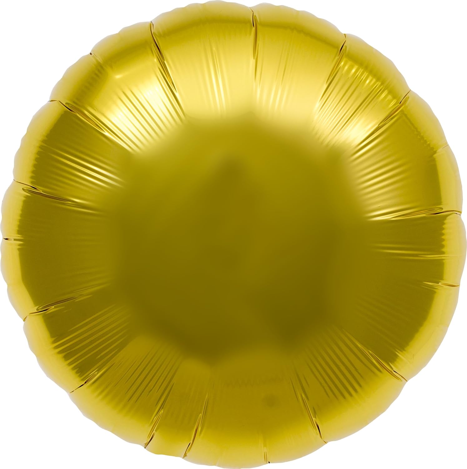 Gold Round Helium Foil Balloon 18 inch Toys & Games