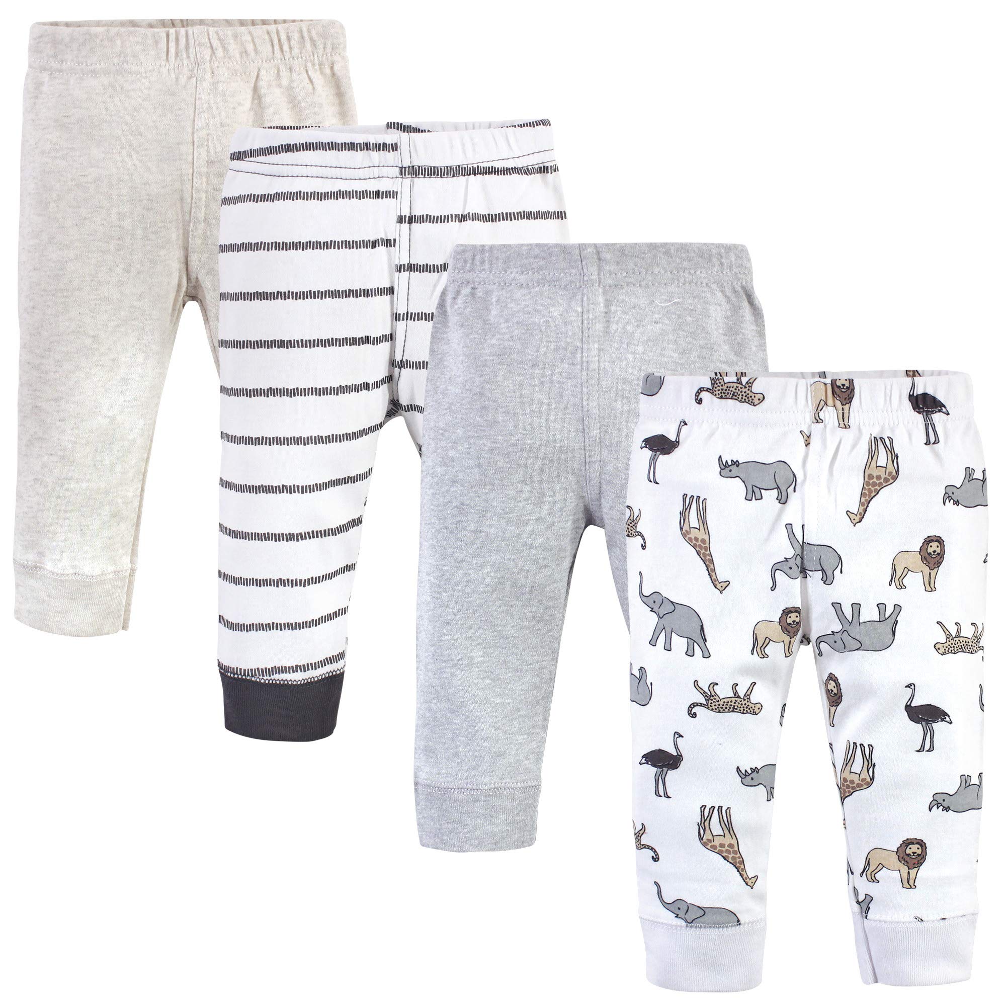 Photo 1 of Hudson Baby Unisex Baby Cotton Pants and Leggings Neutral Safari, 3 Toddler