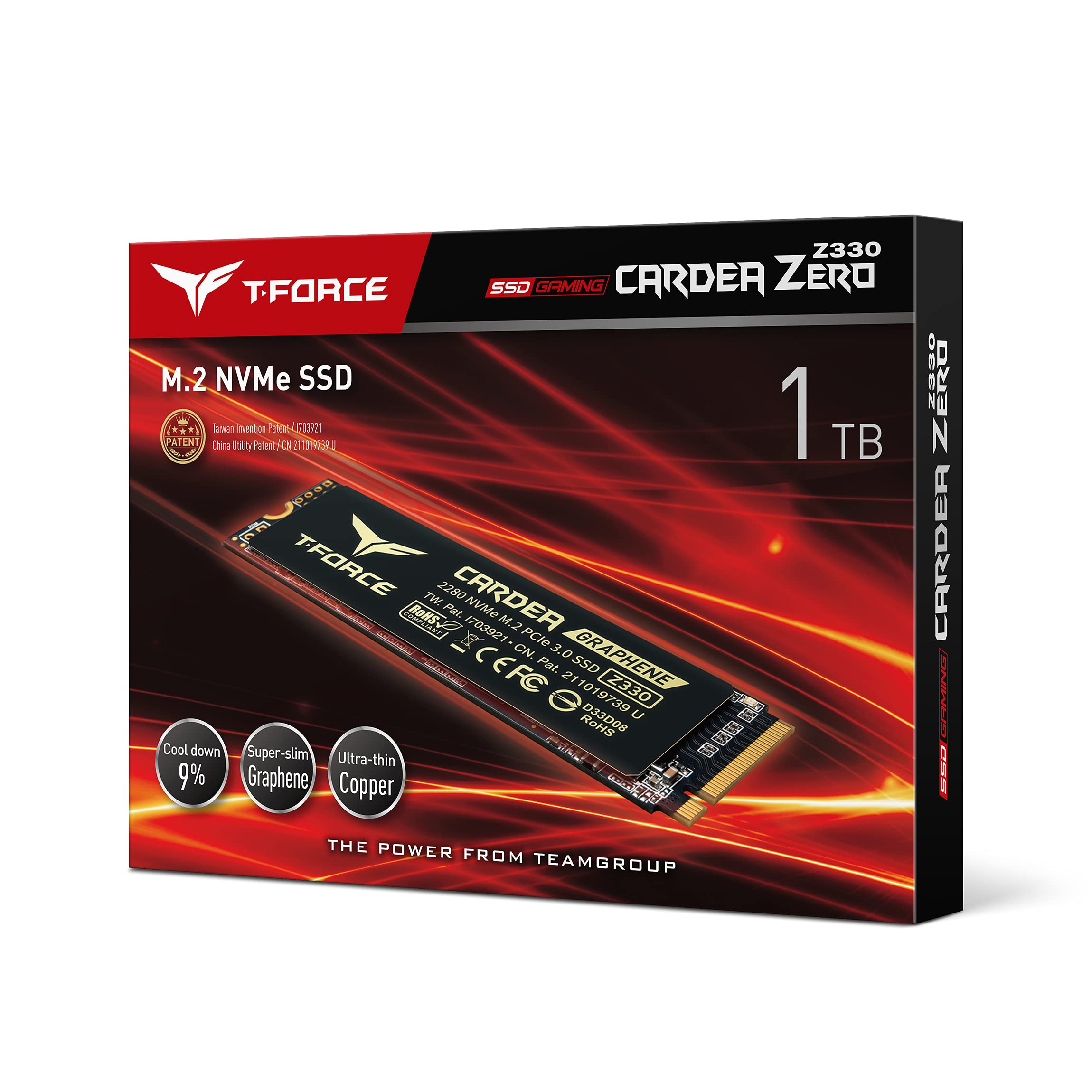 TEAMGROUP SSD Team Cardea Zero Z330 M.2 1TB PCIe G3x4 2280