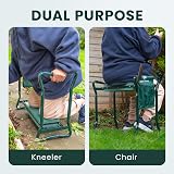 Green Haven Garden Kneeler Seat with Handles & Tool Bag view 3