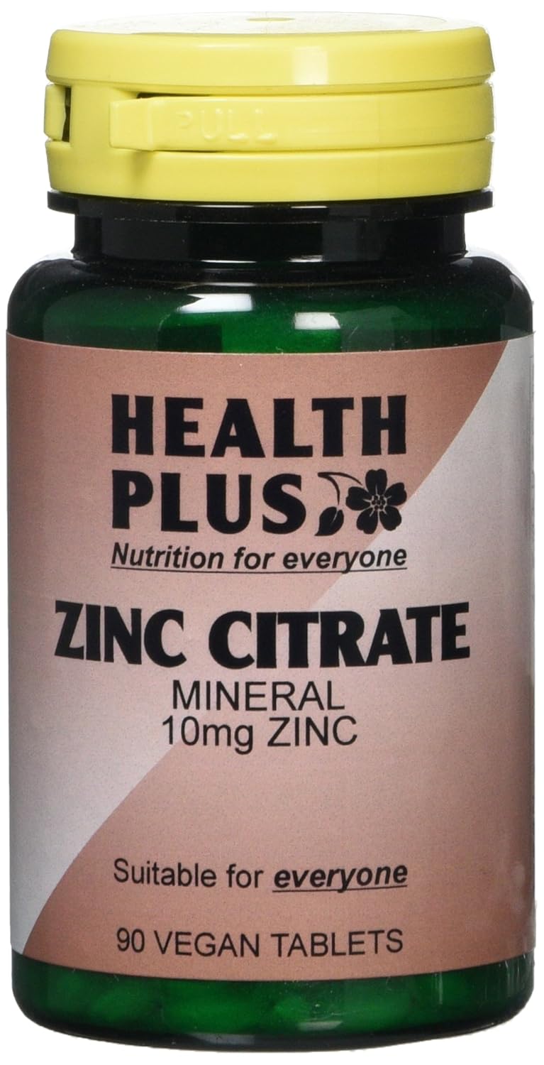 Health Plus Zinc Citrate 10mg Mineral Supplement 2 X Packs Of 90
