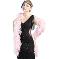 BABEYOND Chandelle Boa Vinatge Boa - 200g 6.5ft Gatsby Organza Boa 1920s Flapper Accessories (Pink) : Buy Online at Best Price in KSA - Souq is now