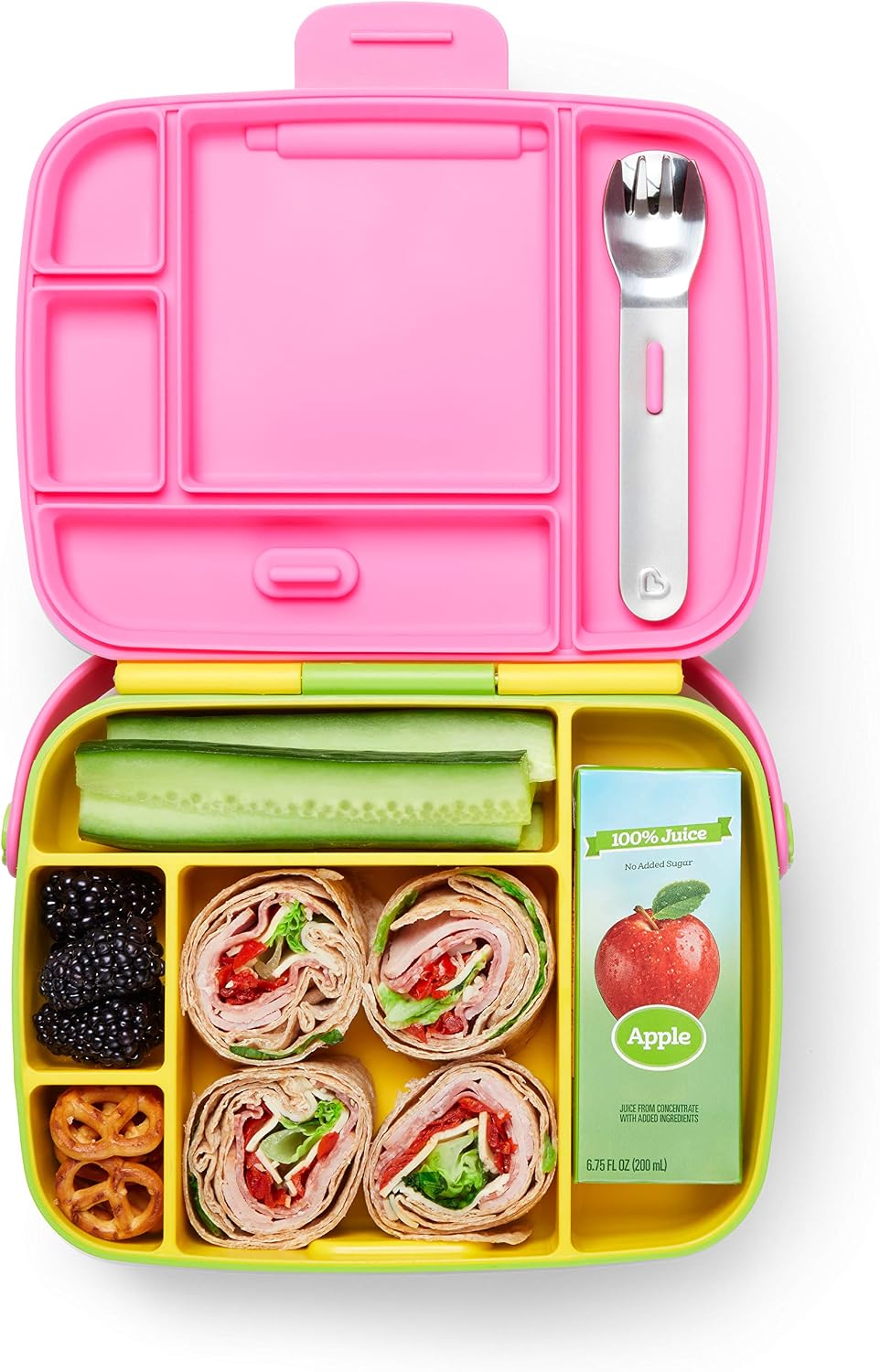 Munchkin Bento Lunch Box for Babies & Toddlers, Yellow