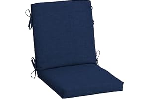 ARDEN SELECTIONS Arden Outdoor Midback Chair Cushion, 18 x 16.5, Sapphire Blue Leala