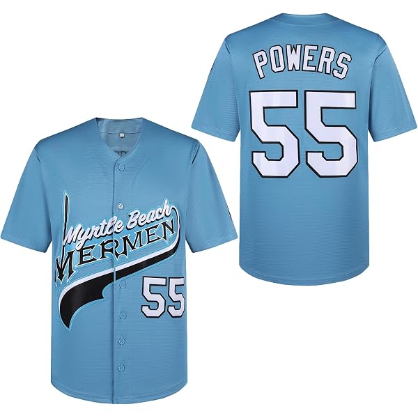 KENTO'S ボウリングシャツ 青色 KENTO'Sステッカー付き Amazon.com: NJKA Kenny Powers #55 Baseball Jersey Shirt Eastbound