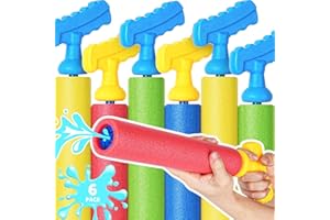 LQYOYZ Water Guns 6 Pack Swimming Pool Toys Water Blaster Set 40 Ft Range Beach Summer Party Outdoor Water Toys for Boys Girls Adults Kids Age 3-12 Years Old