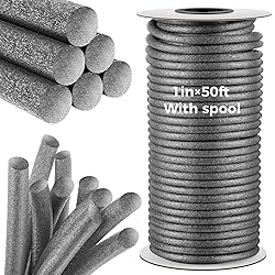MotiMind 1 Inch x 50 ft Foam Backer Rod for Gaps