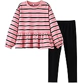UMELOK Girls 2 Piece Playwear Set Pant and Top Sweatsuit Outfit Clothes
