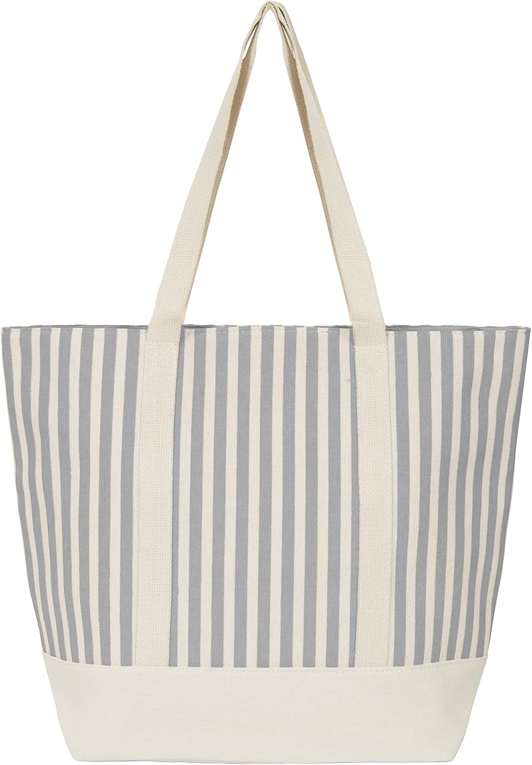 Leisureland Large Water Resistant Canvas Beach Tote Bag