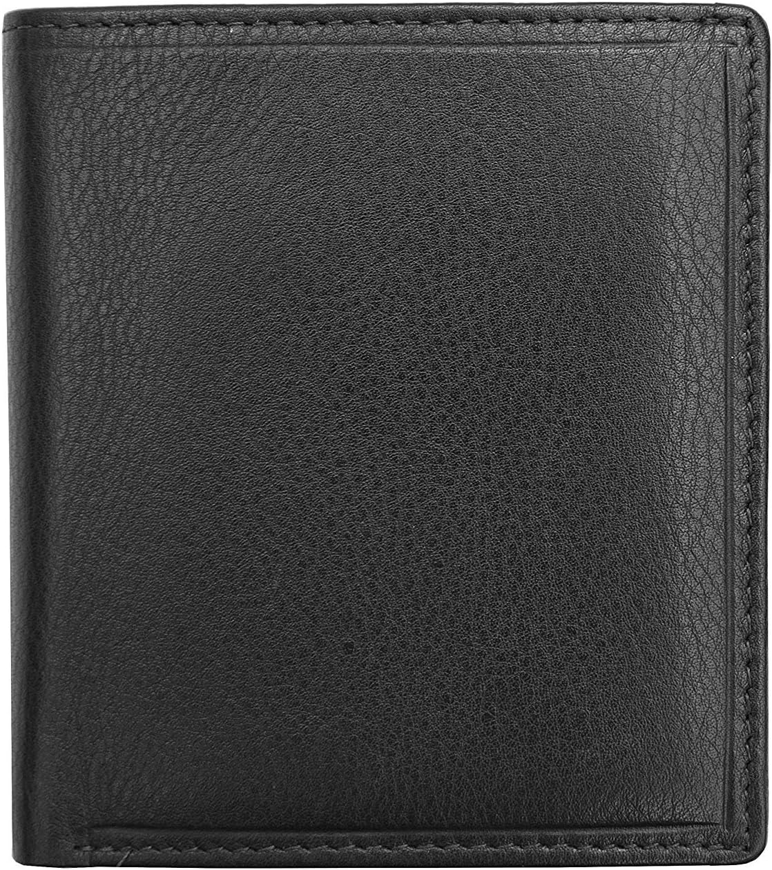 TOPSUM LONDON Genuine Leather RFID Blocking Wallet, Men Slim Wallets with RFID Block Technology