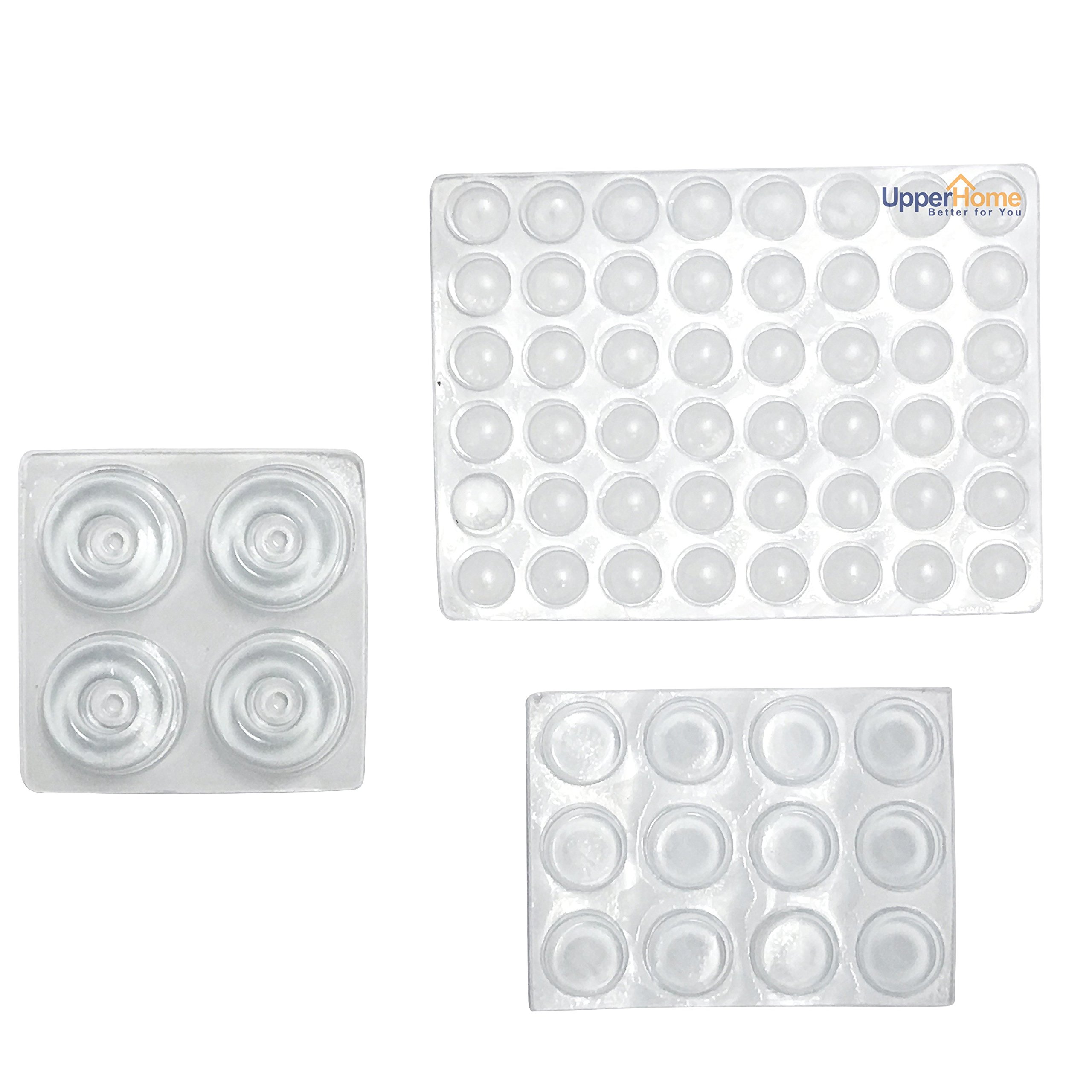 Premium Quality Self Stick Bumpers Assortment Pack, Clear Plastic, Foam