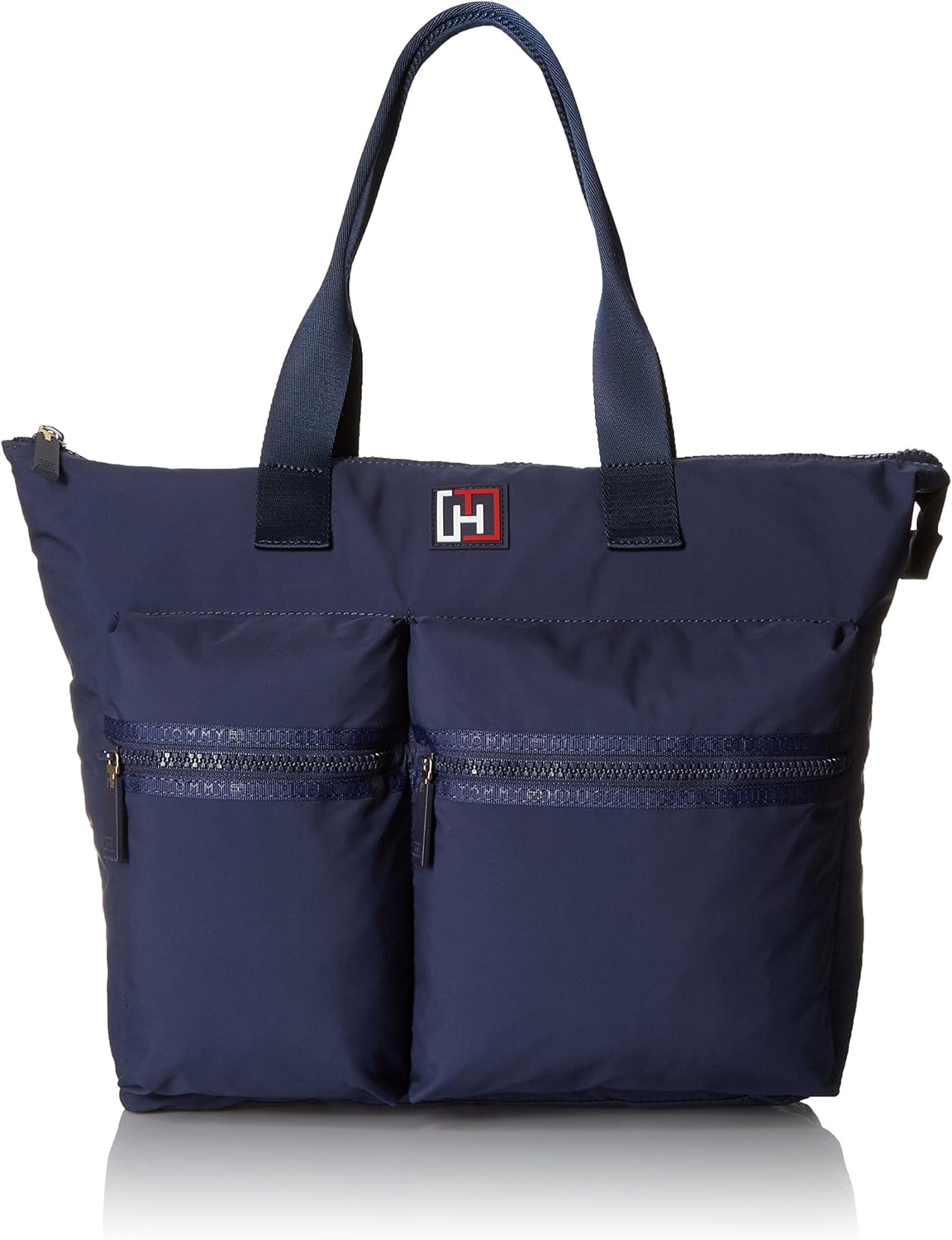 Tommy Hilfiger Sport Nylon Large Tote Top Handle Bag, Navy, One Size
