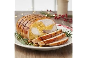 LOUISIANA CRAWFISH CO Turducken 5 lb Roll w/Choice of Stuffing. Frozen, Pre-Seasoned & Ready to Cook Holiday Dinner for 7-9. Boneless Turkey Stuffed w/Duck, Chicken & Dressing. Gourmet Cajun Turducken Poultry Roast
