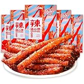 TXDYNLLK Latiao Spicy Strips 5 Packs Latiao Spicy Gluten Classic Chinese Special Snack Food, Vegan, 辣条, 大面筋, 68g/2.39 Ounces per Pack (Pack of 5)