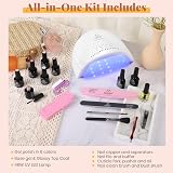 Beetles Gel Polish Starter Kit 6 Colors 48W UV Lamp Manicure Set view 2