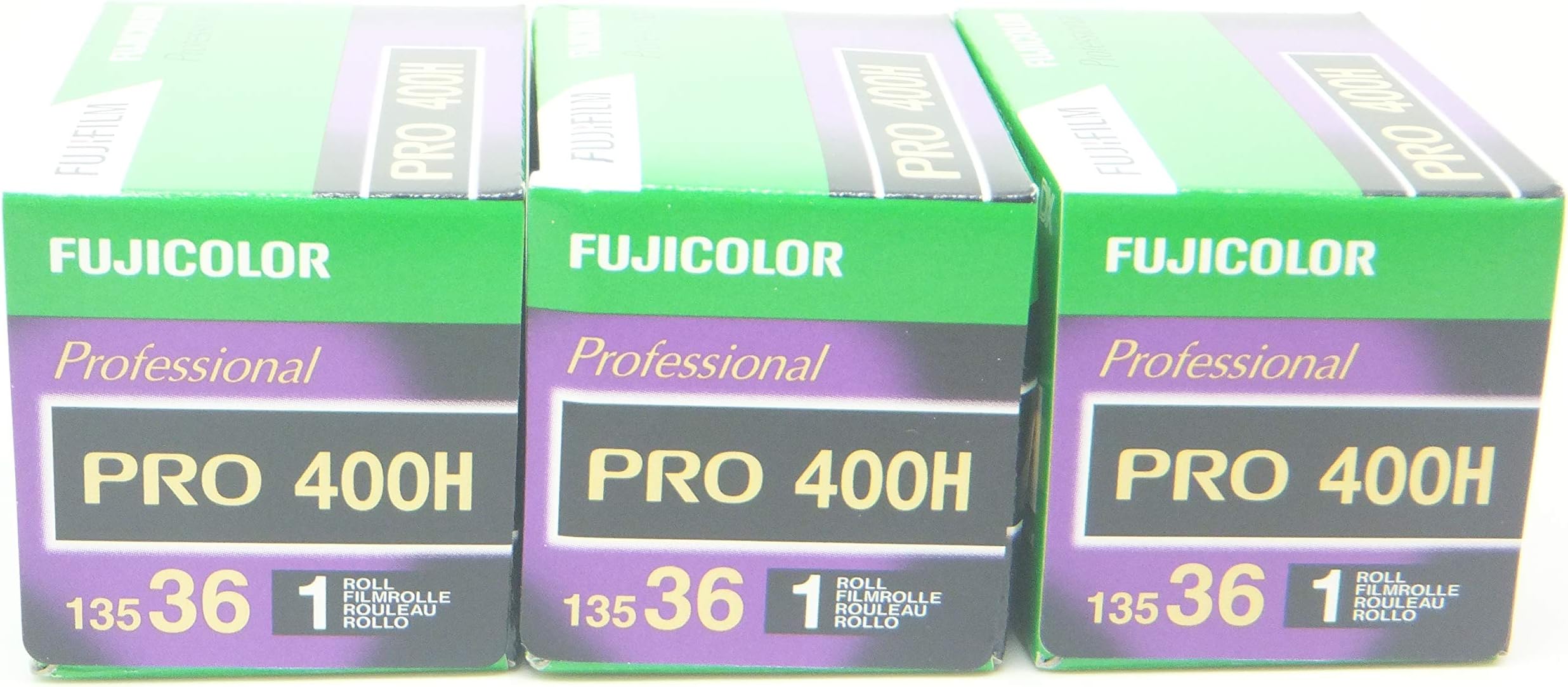 3 x Fuji Pro 400 H Film Pack 135 (36 Exposures)