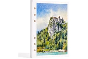 20 Sheets Watercolour Paper Refill for Fuumuui 36-Color Travel Watercolour Set, 300gsm Cold-Pressed Cotton Watercolour Paper 