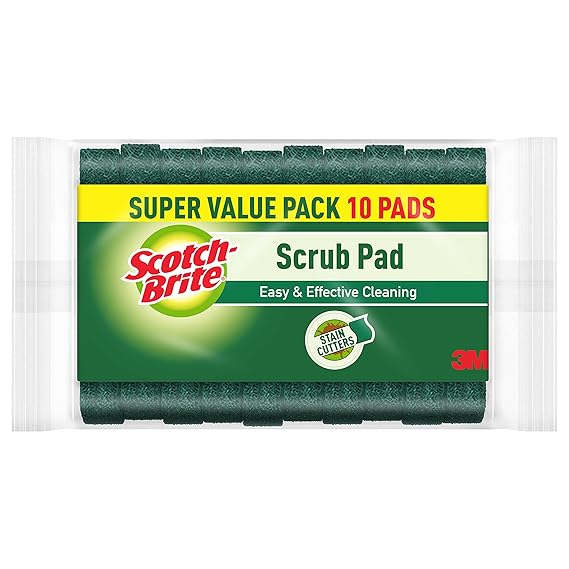 ScotchBrite Scrub Pad Super Value Pack 10 Pads Amazon.in Home