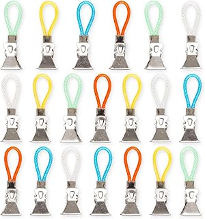 Aufhänger für Küchen Handtücher, 20er Pack, Handtuchhaken Set, geeignet für Topflappen und Geschirrtücher, Clips für Geschirrhandtücher, Handtuchklammer, 5 Farben Set, aus Metall, Camping Zubehör