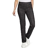 Gloria Vanderbilt Womens Pull on Trouser 4 Pocket Mid Rise Straight Leg Pant Standard