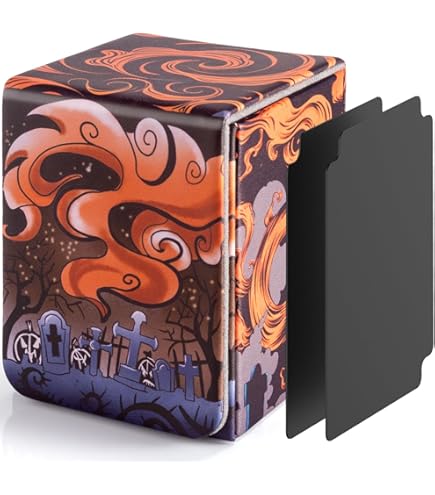 Amazon.com: Konami Yugioh Card Game Storage Red Dual Double Deck Box  (Version #3