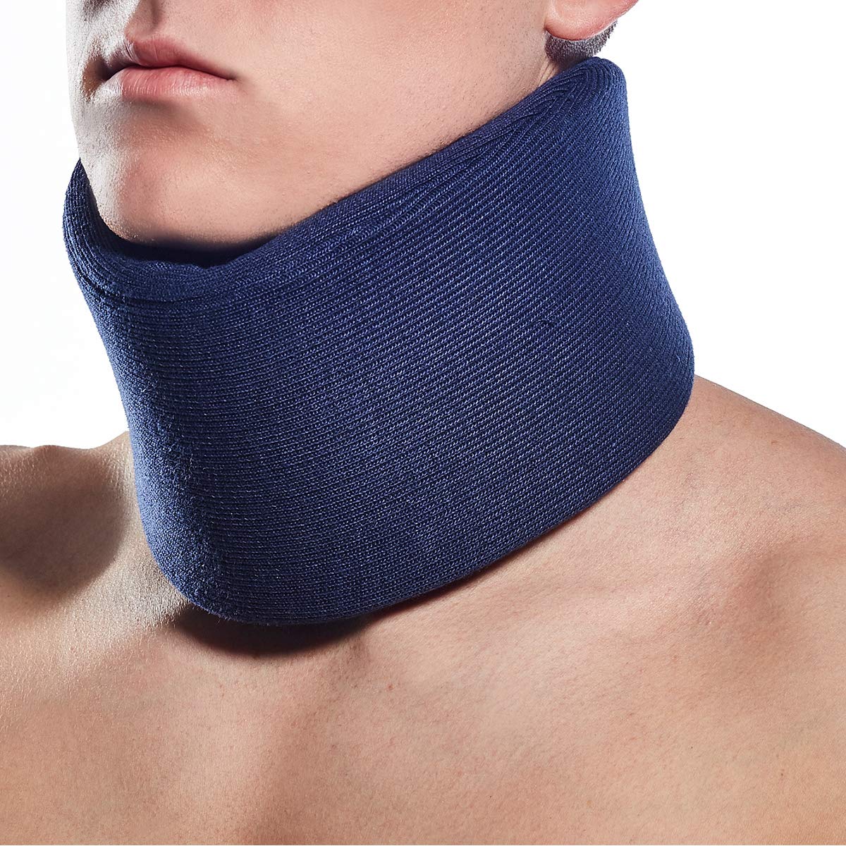 Neck Collar Orthopedic Support (Navy, Extra Large)
