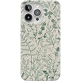 Casely iPhone 15 Pro Max Case | Sage Garden | Green Floral | Compatible with MagSafe | Classic Ultra Slim Design