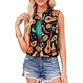 Leevuyu Cinco De Mayo Shirt Women Mexican Fiesta Funny Button Down Short Sleeve Mexico Blouse Tops