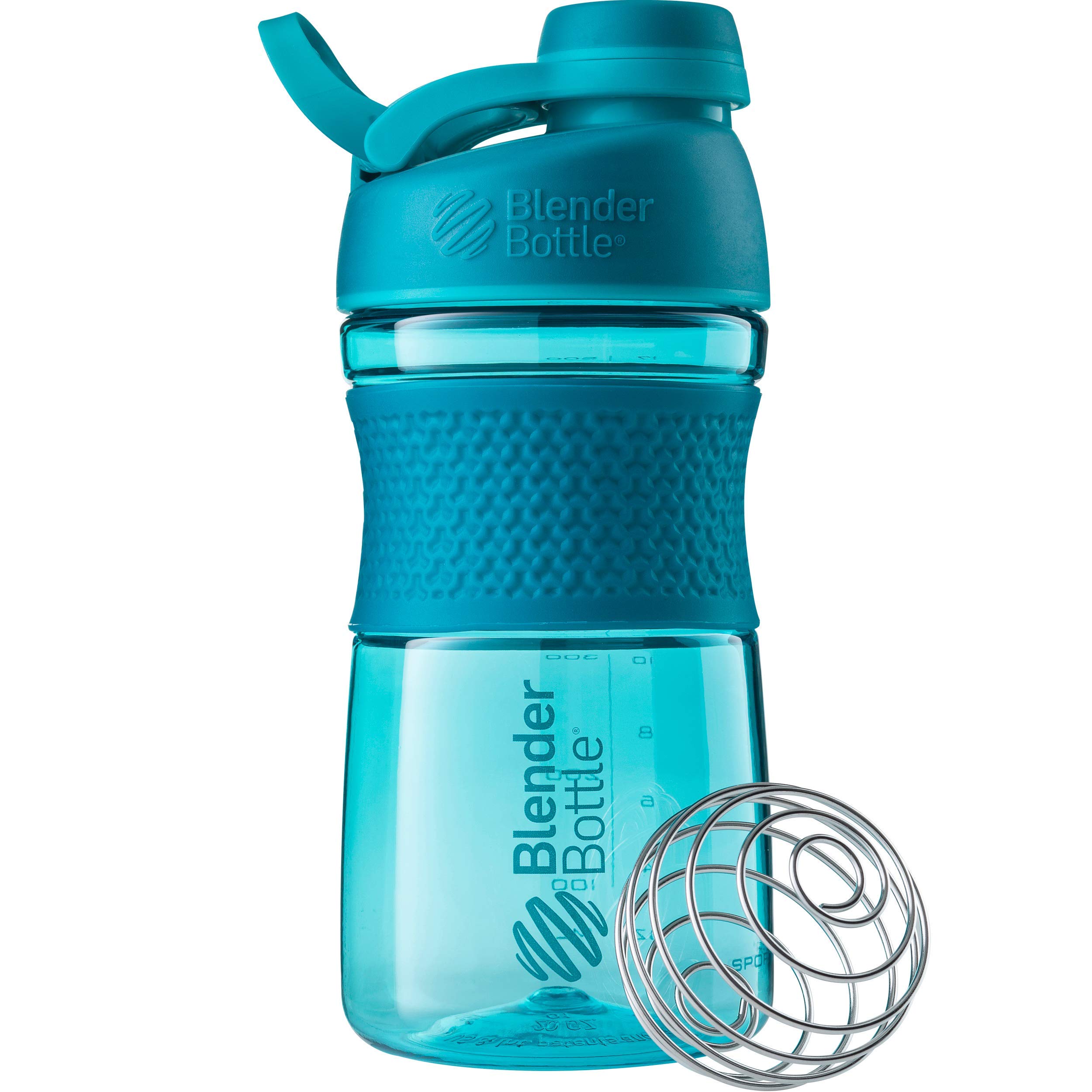 Photo 1 of BlenderBottle SportMixer Shaker Bottle Perfect for Protein Shakes and Pre Workout, 20-Ounce, Teal