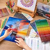 Shuttle Art 136 Colour Pencils Set – 136 Unique Colours, 12 Metallics view 8