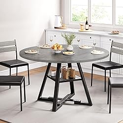 Jocoevol Round Dining Table for 4,Kitchen Dining