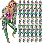APUDWN Mardi Gras Feather Boas Bulk 6.56 Ft Colorful Fluffy 40 Gram Mardi Gras
