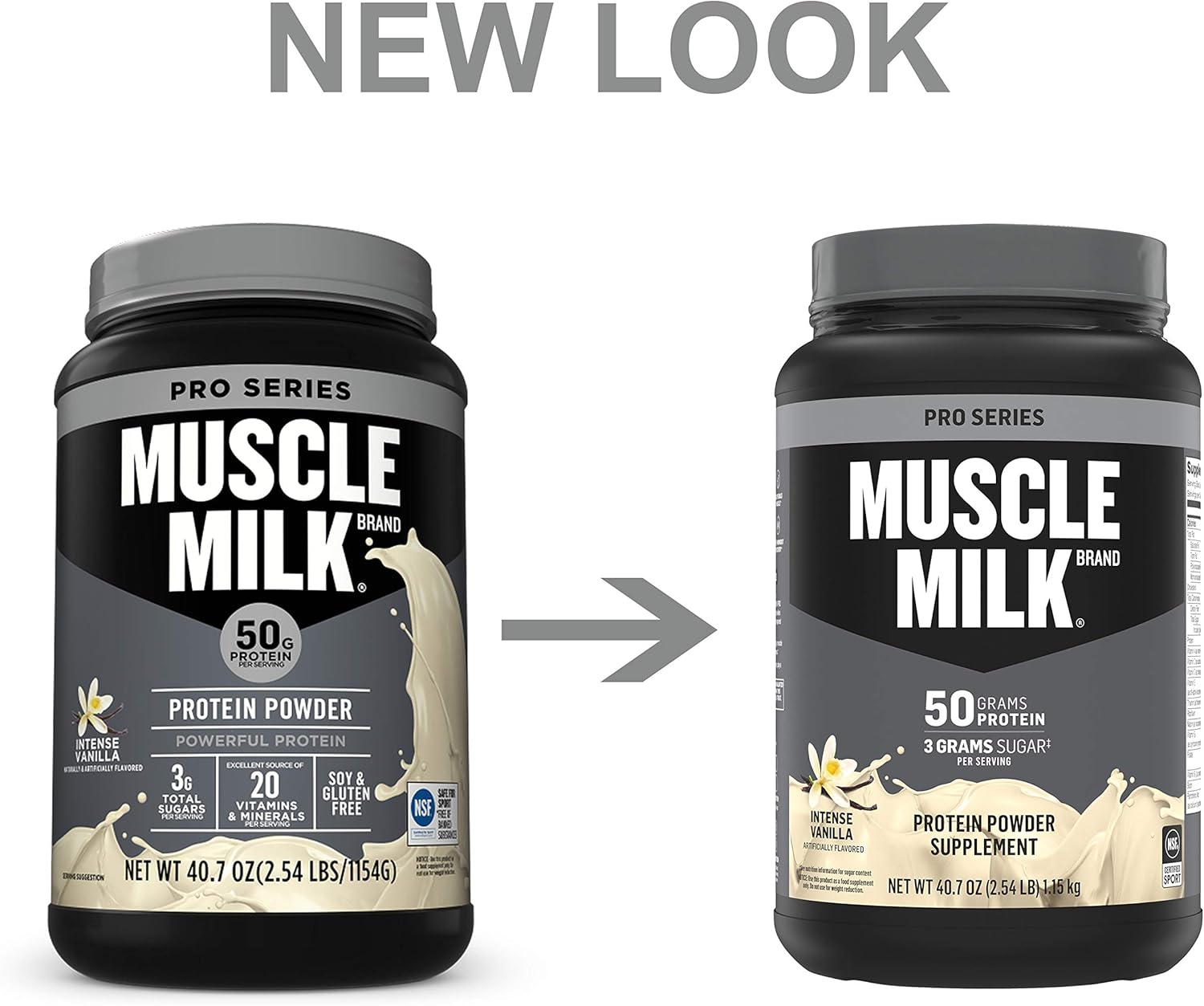 Muscle Milk Pro Series Protein Powder, Intense Vanilla, 50g Protein, 2.47 Pound, 14 Servings: Health & Personal Care
