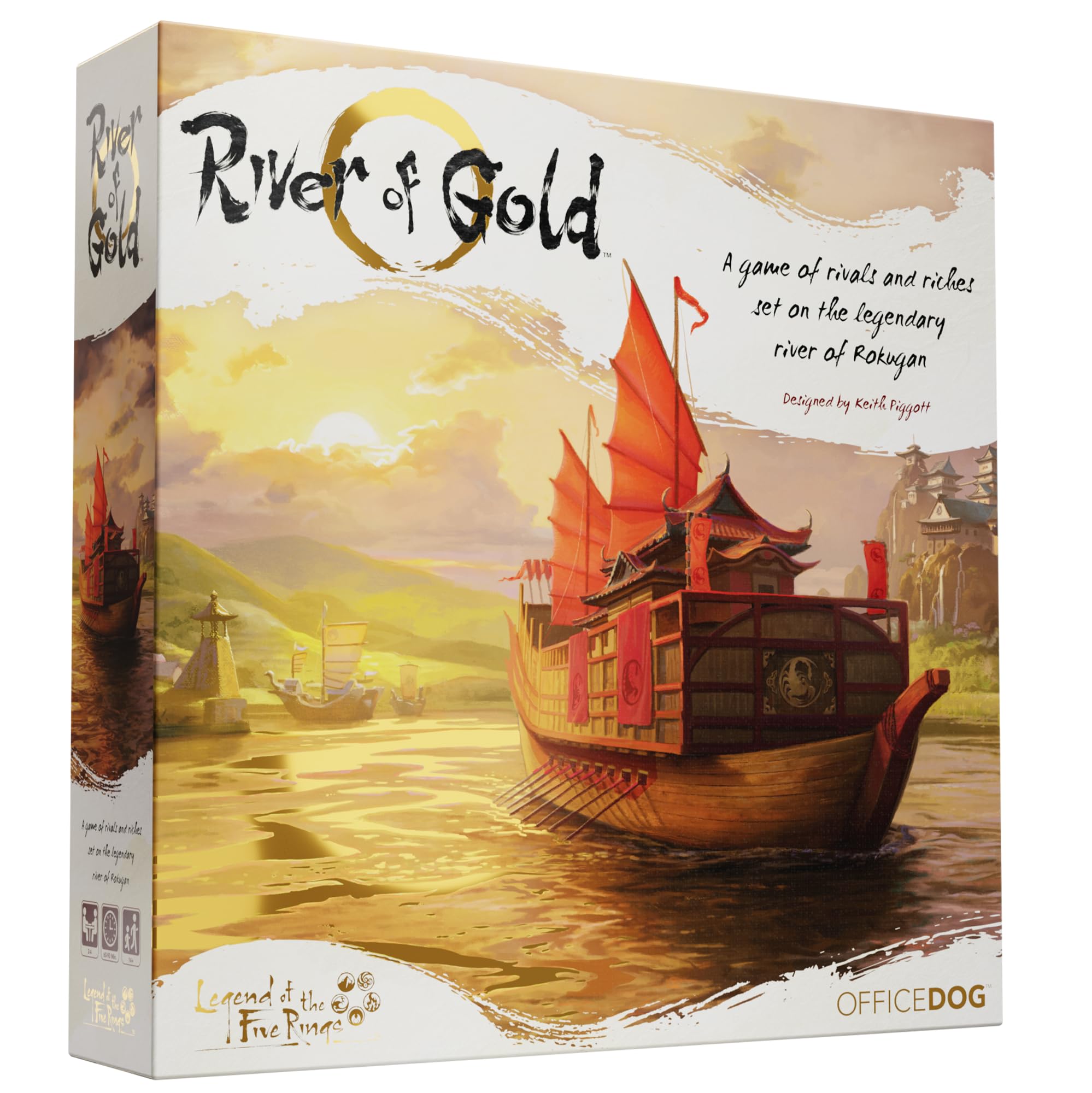 Asmodee River of Gold, Board Game, Ages 14+, 2-4 Players, 60-90 Minutes Playing Time