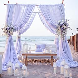 PARTISKY Wedding Arch Draping Fabric,1 Panel 18FT