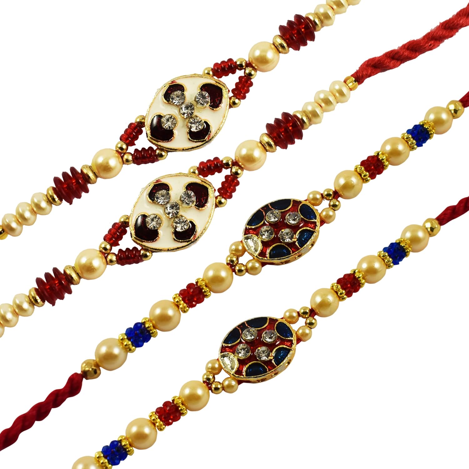 urvi creation set of 4 rakhi for brother, rakhi for bhaiya, rakhi gift for brother
