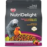 Kaytee NutriDelight Pet Bird Food, for Parrots &amp; Conures, Balanced Nutrition with Soft Texture, 3 Pounds