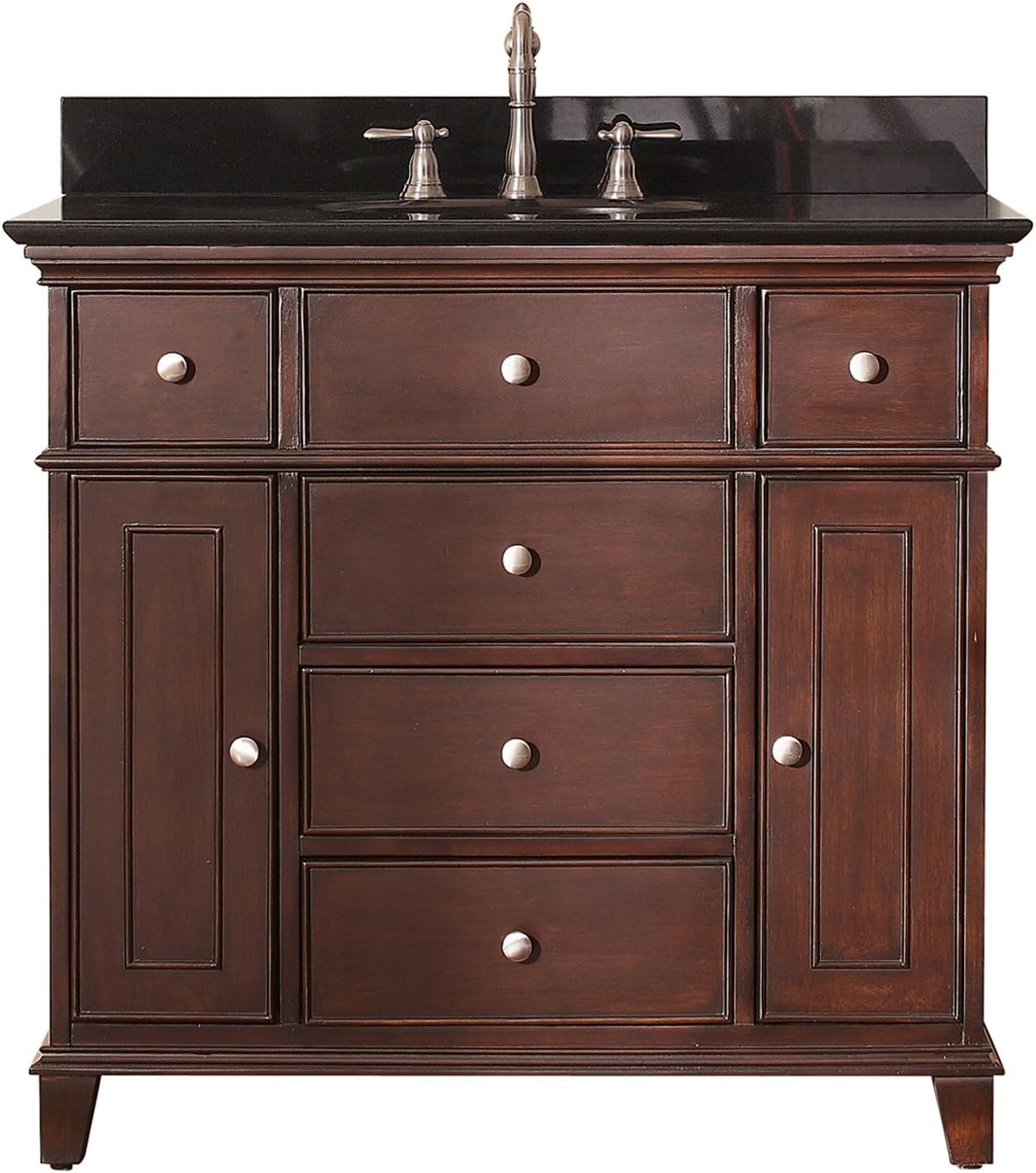Avanity Windsor 36 in. Vanity with Black Granite top and Undermount